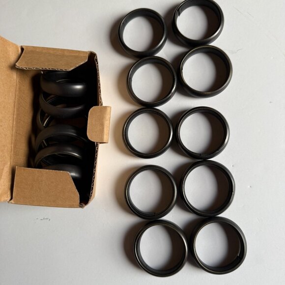 Restoration Hardware Medium Clip Rings – Estate Bronze, Set of 17 (1215-0056) - Picture 2 of 4